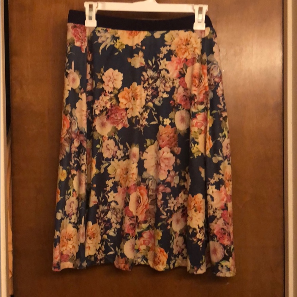 Stitch Fix-Floral skirt perfect fall colors.